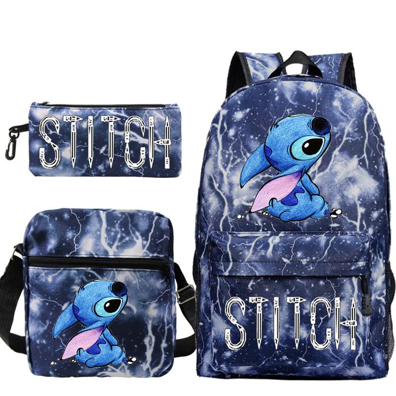 Children'S Backpack Cartoon Printed Schoolbag Shoulder Bag Pencil Case Set