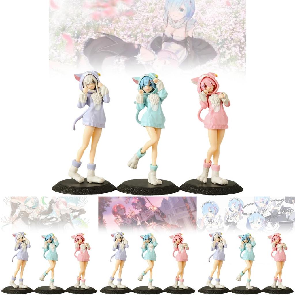 Stunning Pvc Rem And Ram Figurines From Rezero Anime With Captivating Design