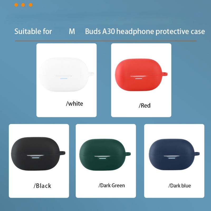 Scratchproof Case Shockproof Skin Soft Wrap for MeloBuds A30 Dustproof Enclosure Housing Washable Sleeve Enhances Grip