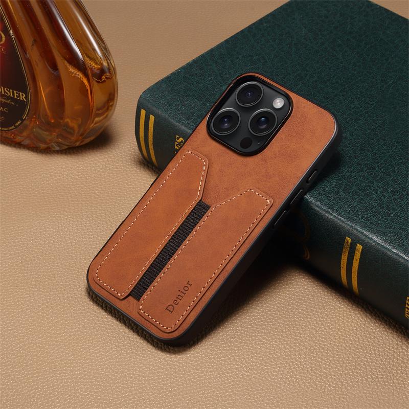 EUCAGR Luxury Wallet Phone Case Card Holder PU Leather Pocket Cover For iPhone 17E 17 Pro Max 17Air 17Pro Soft Back Cover