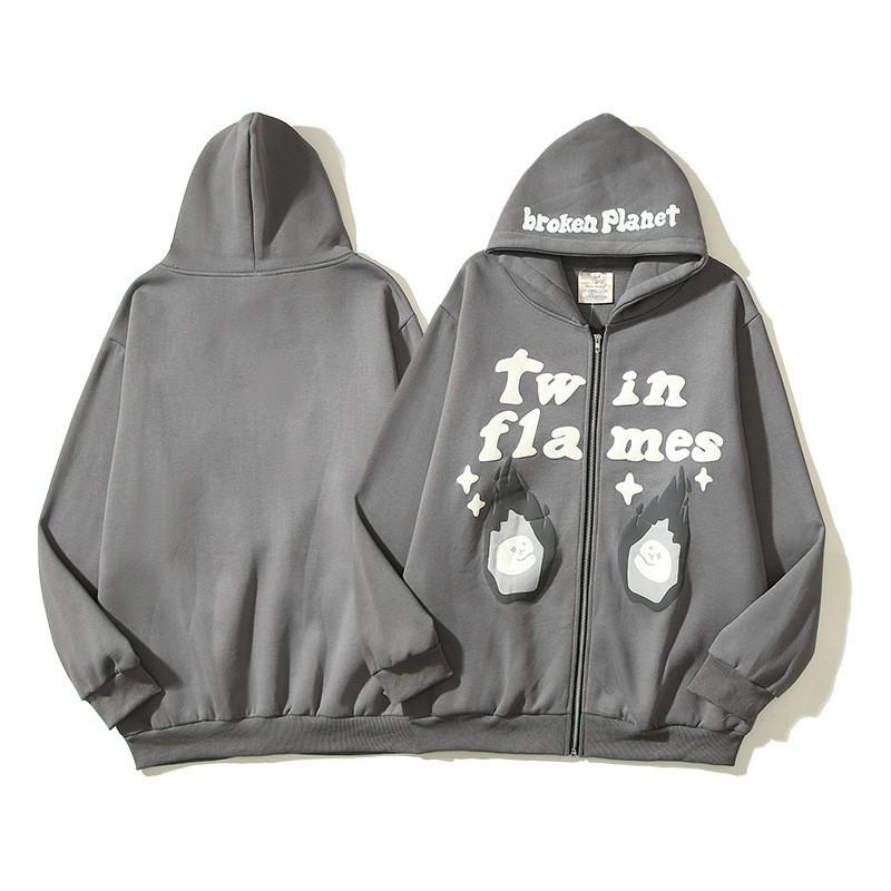Skull 3D Print Zip-Up Hoodie Men Women Casual Hip Hop Loose Fit Sweatshirt