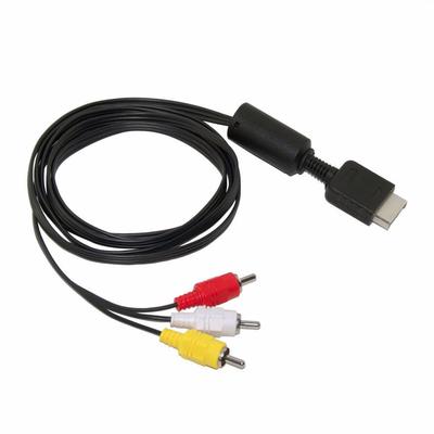 For Playstation PS1 PS2 PS3 Game Cable Audio Video AV Cable Cable Cord Wire Cable Cord RCA TV Lead