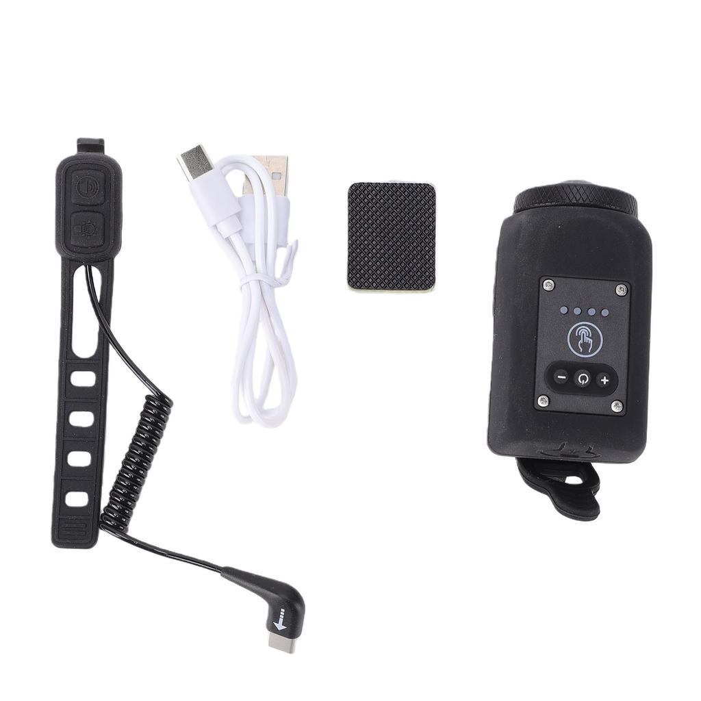 Bike Light with Horn USB Charging Waterproofing Wide Beam 110dB Handlebars Bike Horn Light