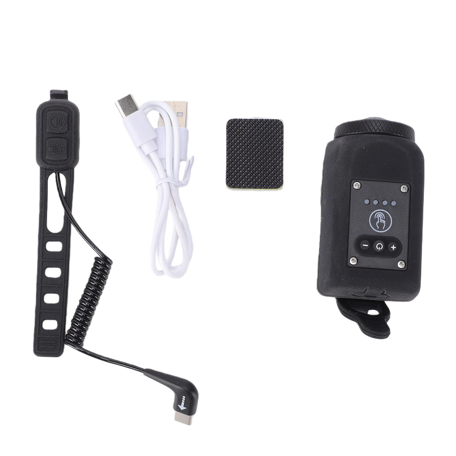 Tomtop Jms Light Bike With Horn Usb Charging Waterproofing Wide Beam 110Db Handlebars Bike Horn