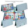 Five-in-a-Row Folding Educational Board Game for Kids: Tabletop Chess, Checkers, Flying Chess, and Go.