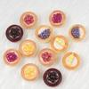 10/100Pc Resin Fruit Egg Tart Series Simulation Food Diy Scrapbook Decoration Crafts Dollhouse Accessories Keychains Materials