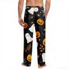 Men's Halloween Print Pocket Straight Casual Pants Home Pajama Pants
