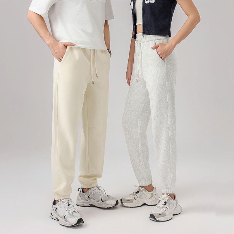Damen Herbst Winter Lockere Lässige Bequeme Jogginghose Kordelzughose mit Taschen Bündel Fußhose