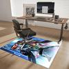 1 Stück Power Rangers Dino Charge Anime Cartoon Design Bürostuhlmatte Rutschfeste Teppich für Heimdekoration, Geeignet für Büro, Wohnzimmer, Schlafzimmer, Spielzimmer