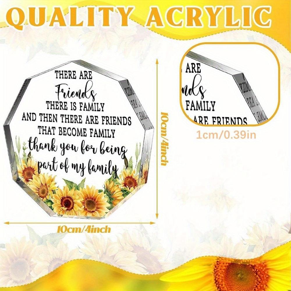 Friendship Heart Keepsake. Acrylic Plaque for Birthdays, Retirement or Going Away Gifts.