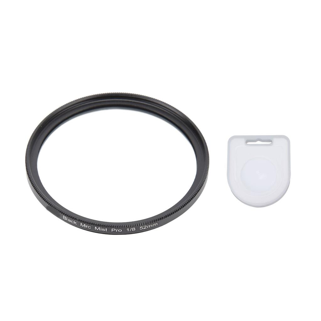 Camera Black Mist Filter 1 8 Black Soft Light Filter Portrait Soft Focus Filter for Video Vlog Portrait Photography 52MM