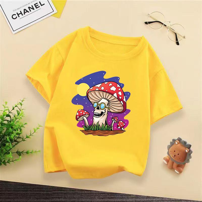 Kids Crew Neck Cotton Tee Lightweight and Breathable Comfortable Fit for Boys and Girls Aged 312 All Seasons Use Df0536