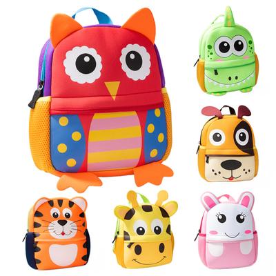 Kreslené školní batohy s motivem sovy pro dívky z mateřské školy Roztomilé zelené školní tašky s dinosaury Dětská voděodolná taška pro chlapce a děti