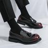Casual Leather Shoes Men's British Style New Autumn New Men's Business Dress One-pedal Fringed Round Head Men's Shoes