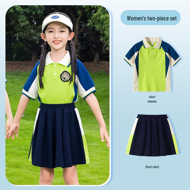 Zestaw mundurków szkolnych dla dzieci: Wiosna i Jesień, Trzyczęściowy Styl Akademiccki na Zawody Sportowe w Szkole Podstawowej i Przedszkolu