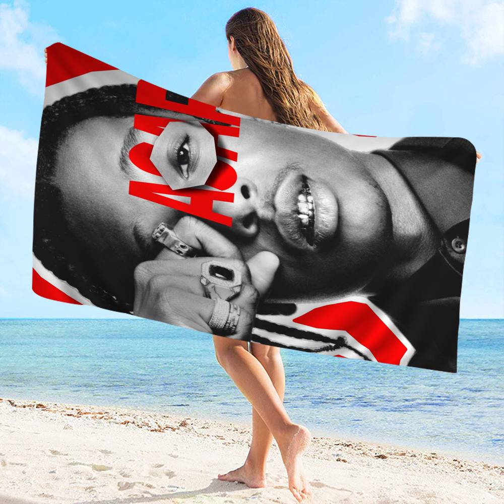 1pc A$APS Rocky ASAP Microfiber Beach Towel Absorbent Quick Dry Soft Yoga Swimming Resort Mountain Climbing Towel