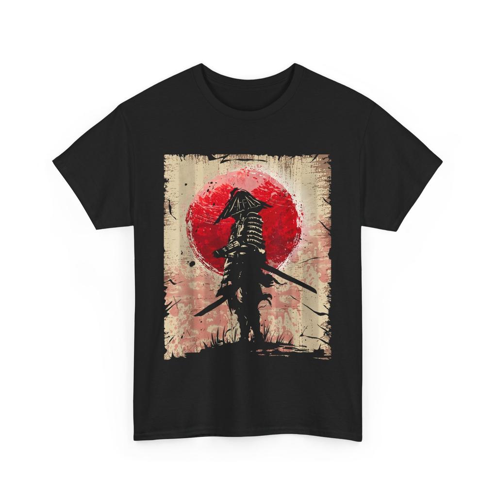Samurai Japanese Art T-shirt, Vintage Fighter Japanese Culture Lovers T-Shirt