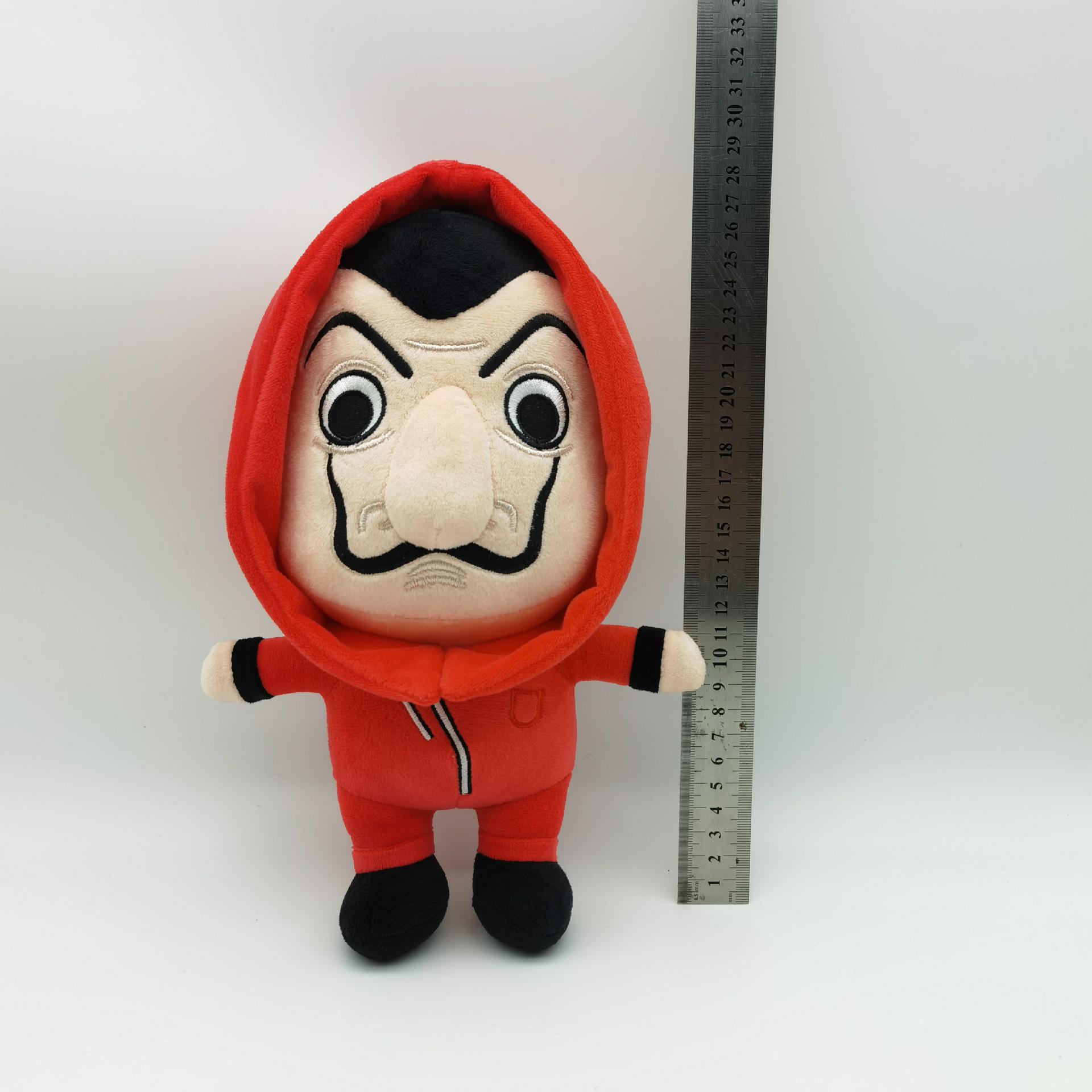 La Casa de Papel Plush Money Heist Doll Gift 28cm красный