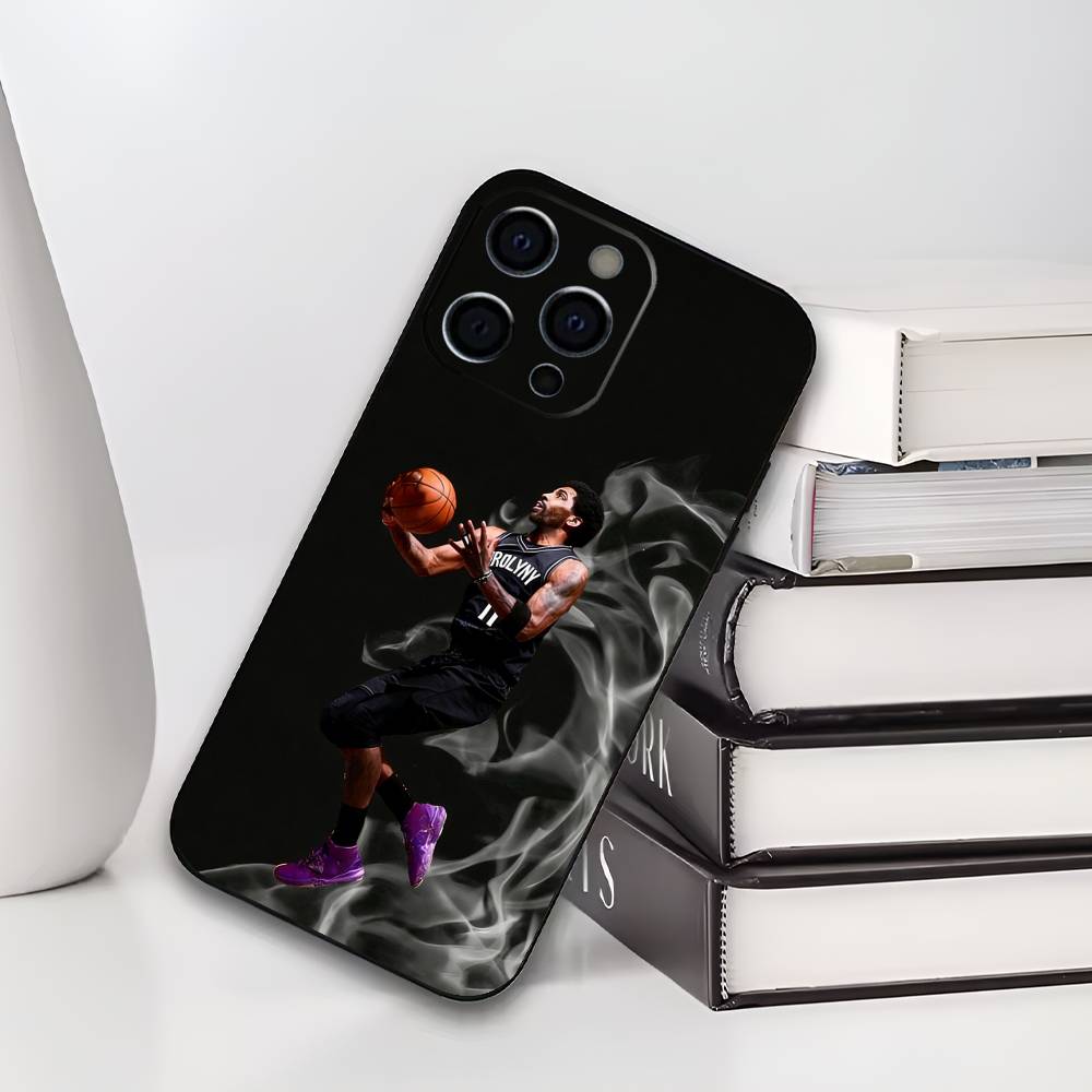 Basketball Superstar K-Kyrie I-Irving Phone Case For IPhone 17,16,15,14,13,12,11,Plus,Pro,Max,Plus,XS,soft Case Black Silicone