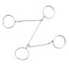 Personality Punk Rotate Multi-layer Chain Four Fingers Fashion Accessories Opening Ring Party Jewelry Finger Ring