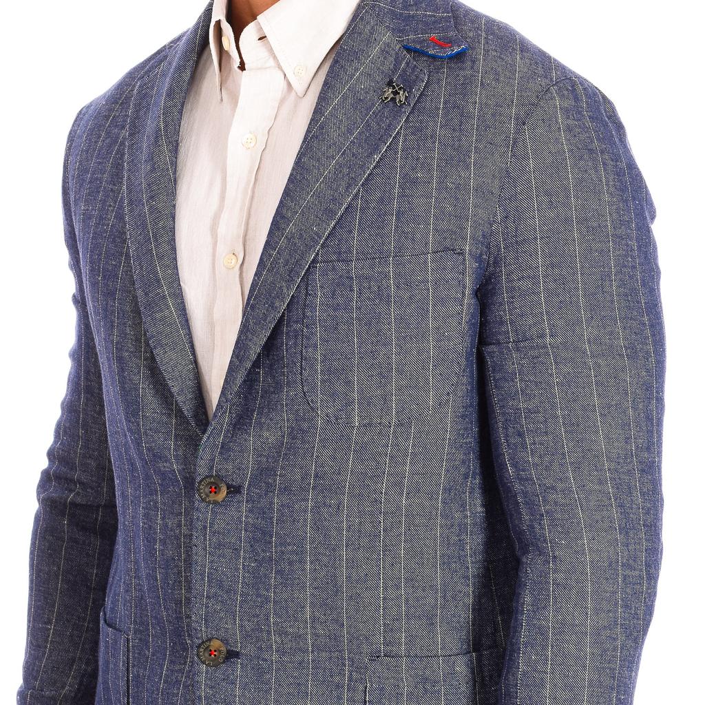 Herren-Blazer mit langen Ärmeln und normaler Passform TMJ003-TL124