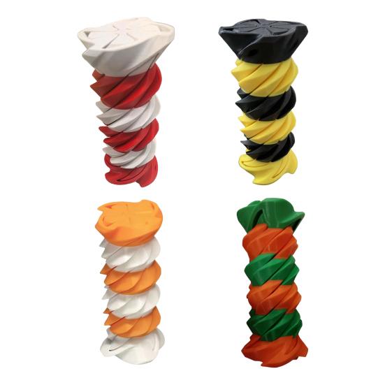 3D Printed Spiral Toy Vortex Thread Illusion Impossible Spiral Passthrough Sculpture Figurine Stress Relief Kids Adults Mini Spiral Fidget Toy