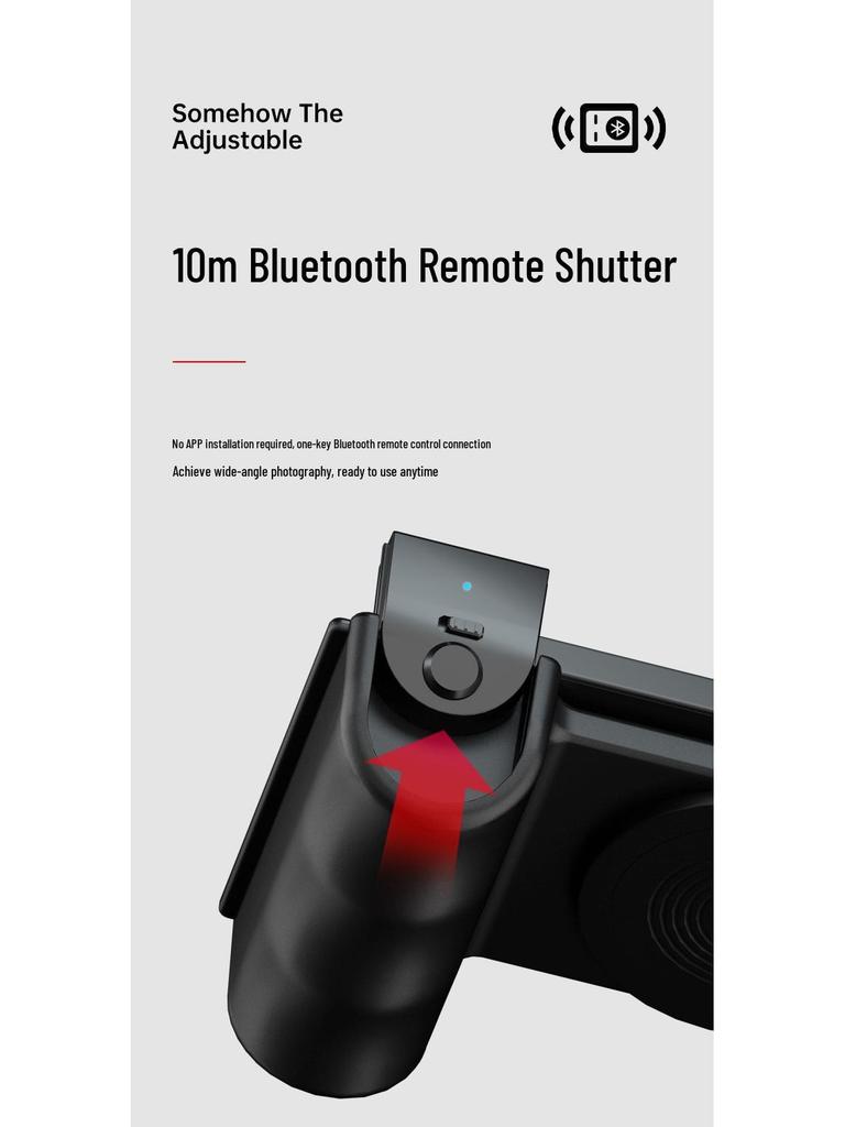 Magnetic Bluetooth Selfie Stick & Wireless Charger: 3-in-1 Multifunctional Desktop Stand