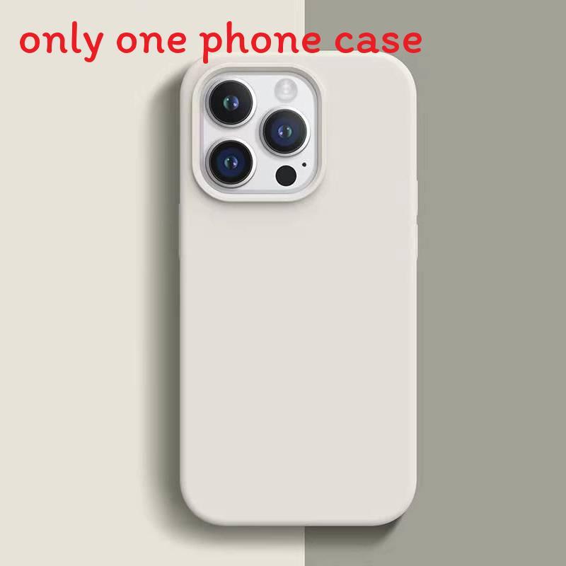 14 Iphone For Pro Solid Color Liquid Silicone Phone Case With Absorption Shock