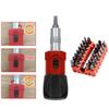 Multifunctional Ratchet Wrench Screwdriver 1/4'' Hex Socket Screw Driver Bit Holder Hollow/Solid Screwdriver Bits Set