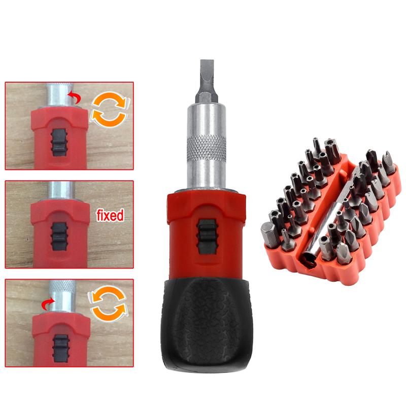 Multifunctional Ratchet Wrench Screwdriver 1/4'' Hex Socket Screw Driver Bit Holder Hollow/Solid Screwdriver Bits Set