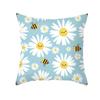 Office Living Room Home Pillowcase Car Ornaments Cartoon Bee Print Pillowcase