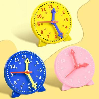 Creative 10cm Clock Educational Early Education Children Montessori Clocks Model Time Learning Clock Preschool Teaching Aids