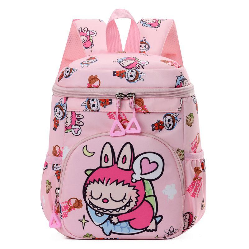 

Schoolbag New Arrival Kids Kindergarten Backpack Cute Cartoon Labab Spine Protection Decompression Lightweight Baby Boy and Baby Girl Backpack Pink