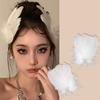 White Swan Feather Headdress Hairpin Halloween Clip Fairy Fluffy Hair Accessories Female Hanfu Plush Accessories Side Clip