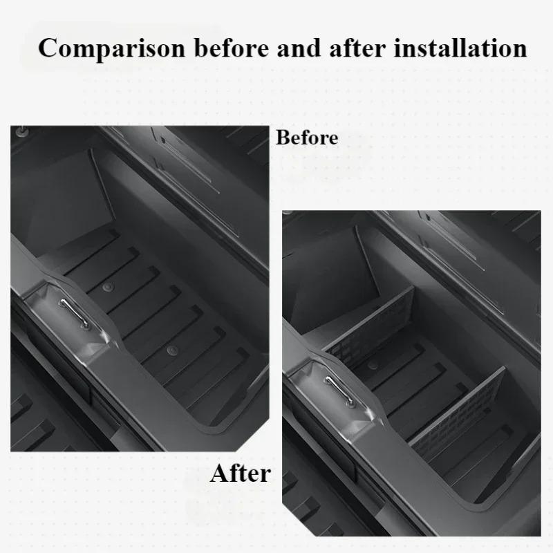 Lower Layer Trunk Combination Partition For Tesla Cybertruck 2025 2025 Truck Bed Container Organizer Board Interior Accessories