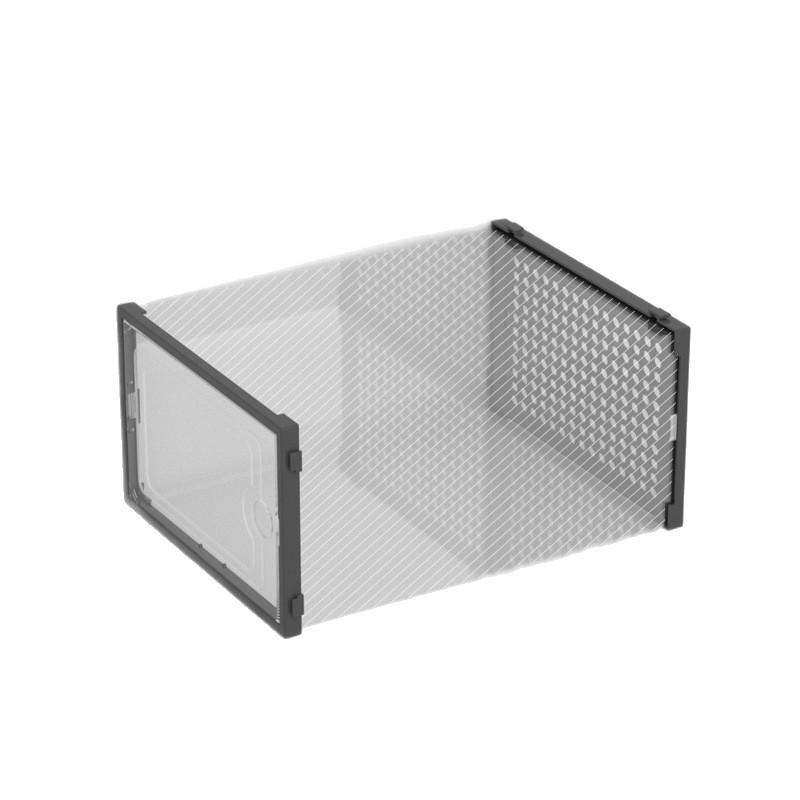 Stackable Transparent Shoe Storage Box - Plastic Dustproof Cabinet for Basketball Shoes