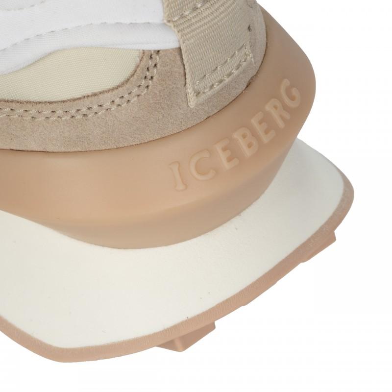 Iceberg luksusowe włoskie sneakersy buty damskie piaskowy/różowy - Rozmiar: 39