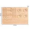 Wooden Bead Board, Solid Wood Bead Tray for DIY Bracelets and Anklets, Pearl Design Stringing Kit, Bamboo Bead Mat for Jewelry
