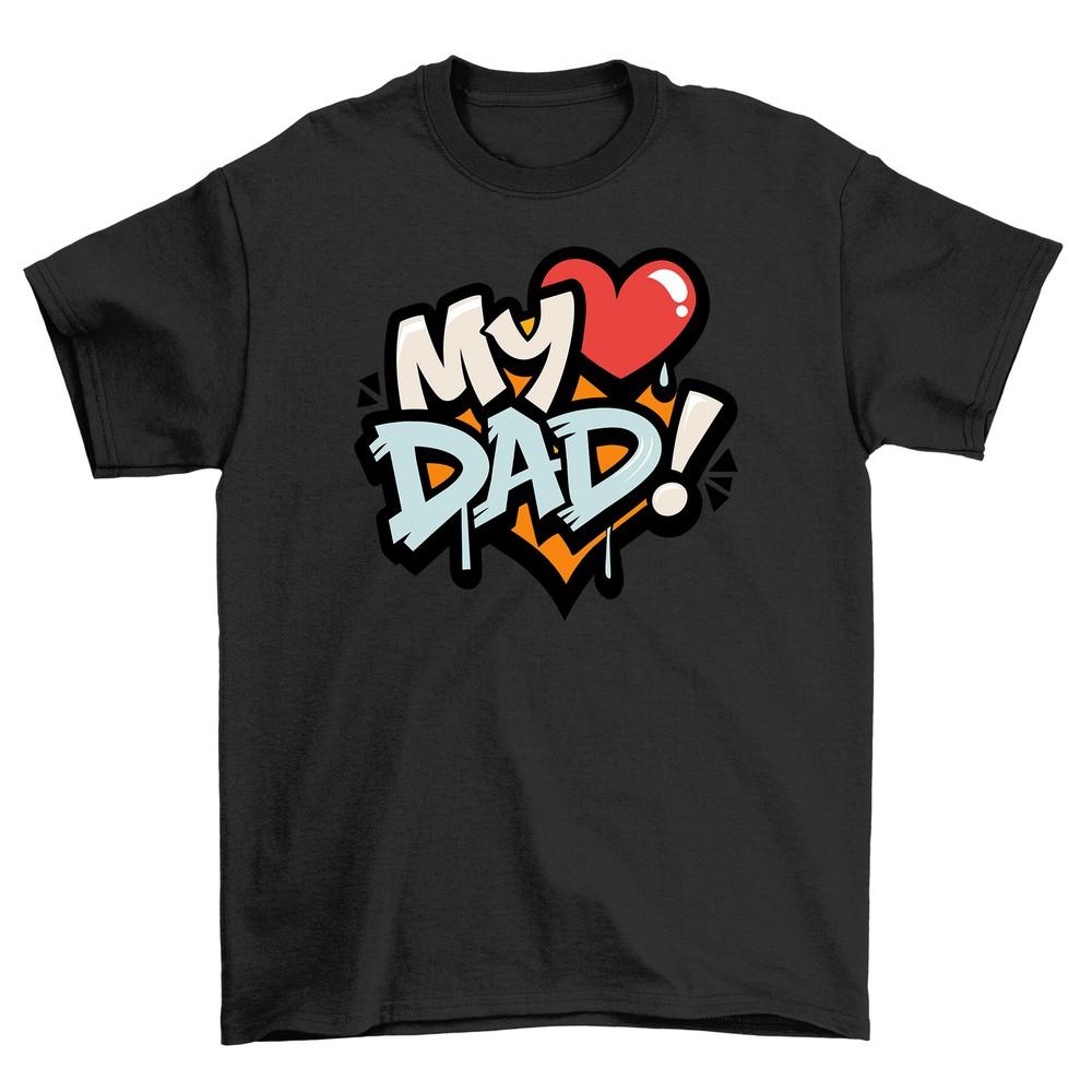 'My Heart Dad'' Father's Day T-Shirt - Heartfelt and Hilarious! 100% Cotton, Unis