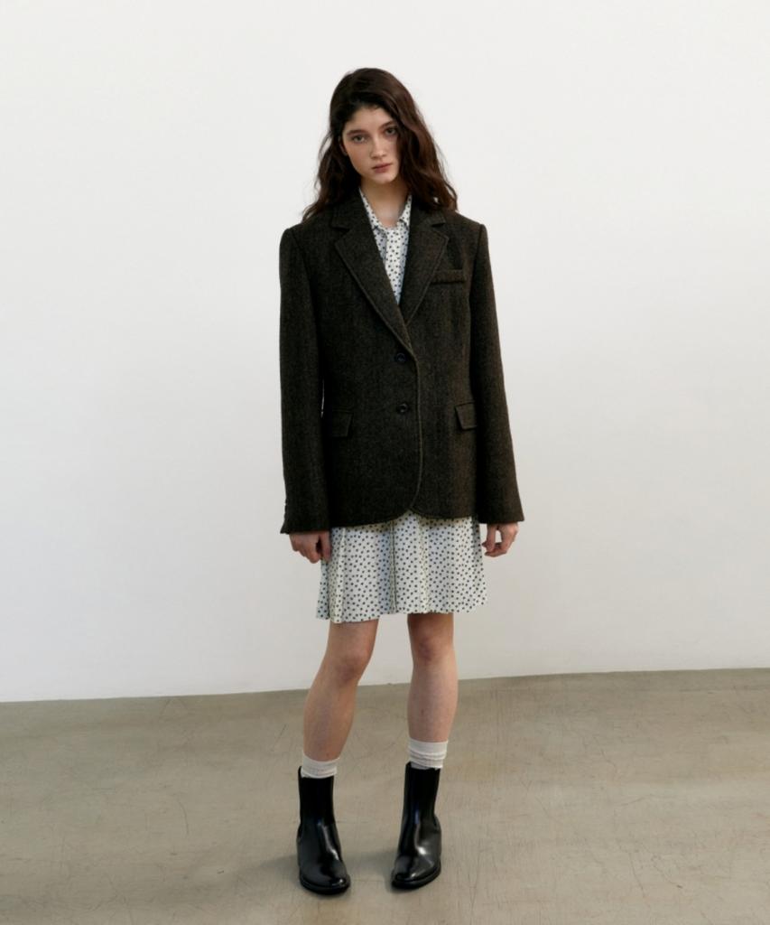 Anout Tie Shirt Dress - Cream