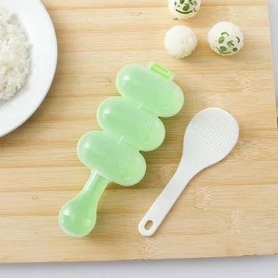 

Creative Rice Ball Mold Set DIY Sushi Onigiri Maker Bento Tool for Kids Triangle Heart Bear Panda Shape Easy Sushi Making Set