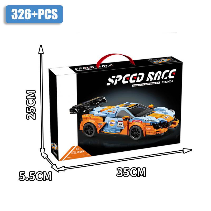 Technical City Racing Car Building Blocks Set GT3 RS6 Supercar Model MOC Sport Cars Bricks Toys For Children Boys Christmas Gift