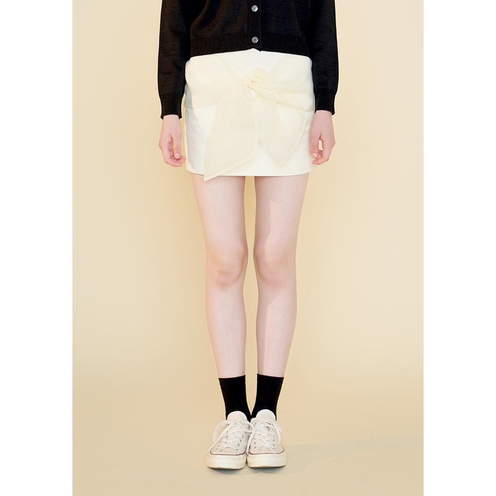 Margarine Fingers Bow Mini Skirt