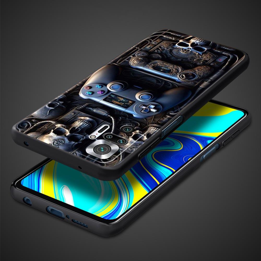 Game Controller Graphic Phone Case For Xiaomi Redmi Note 14 13 5G 10 11 12 Pro Plus 4G 14C 13C 12C 10C Black Cover