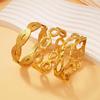 European & American Style Women's PVD Gold-Plated Twist Chain Bracelet - Titanium Steel Light Luxury Jewelry