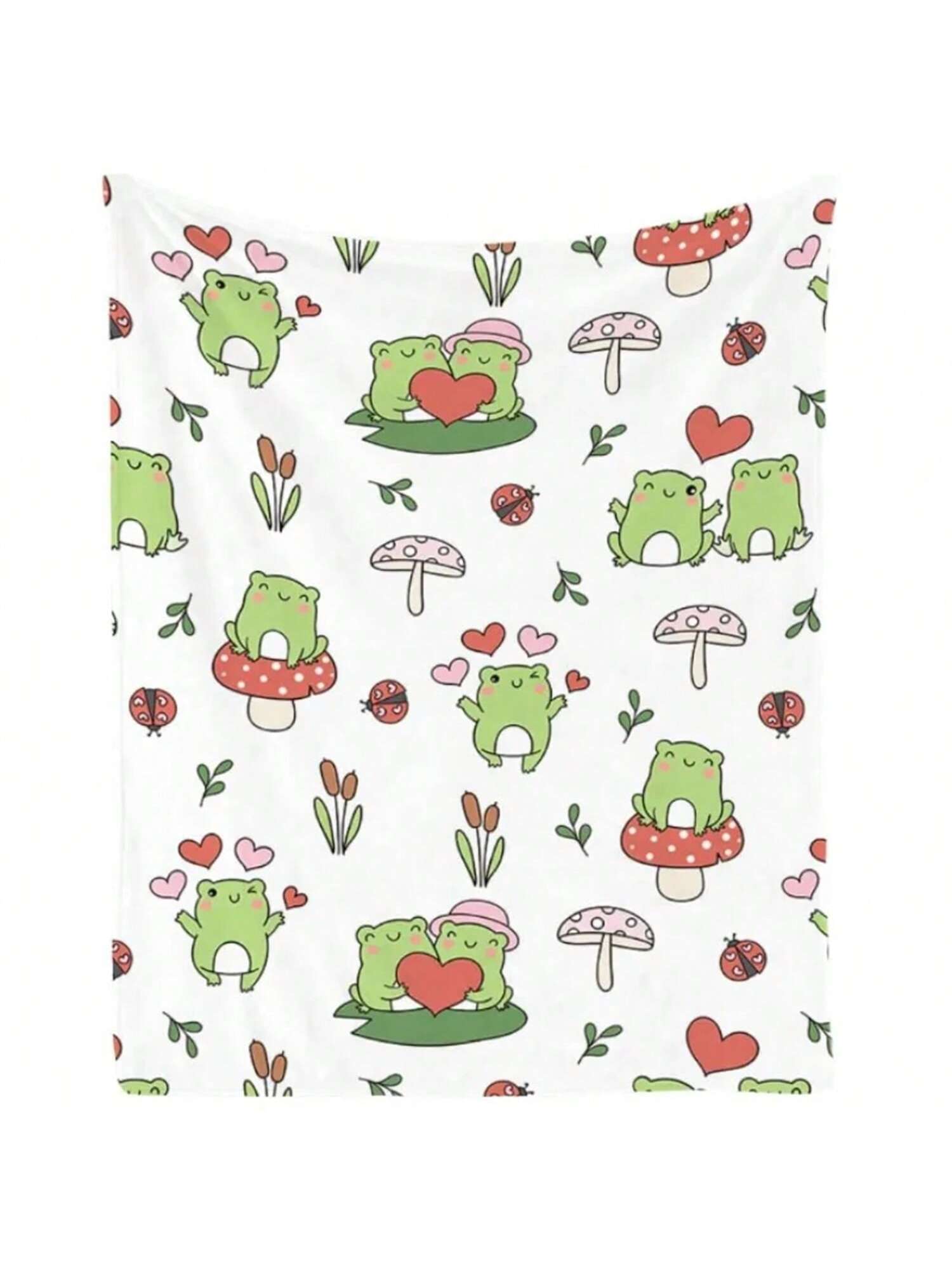

Cute Frog Blanket For Adults And , Super Soft Blanket, Cozy Plush Throw Blanket For Sofa Bed Gift 75X95CM серый
