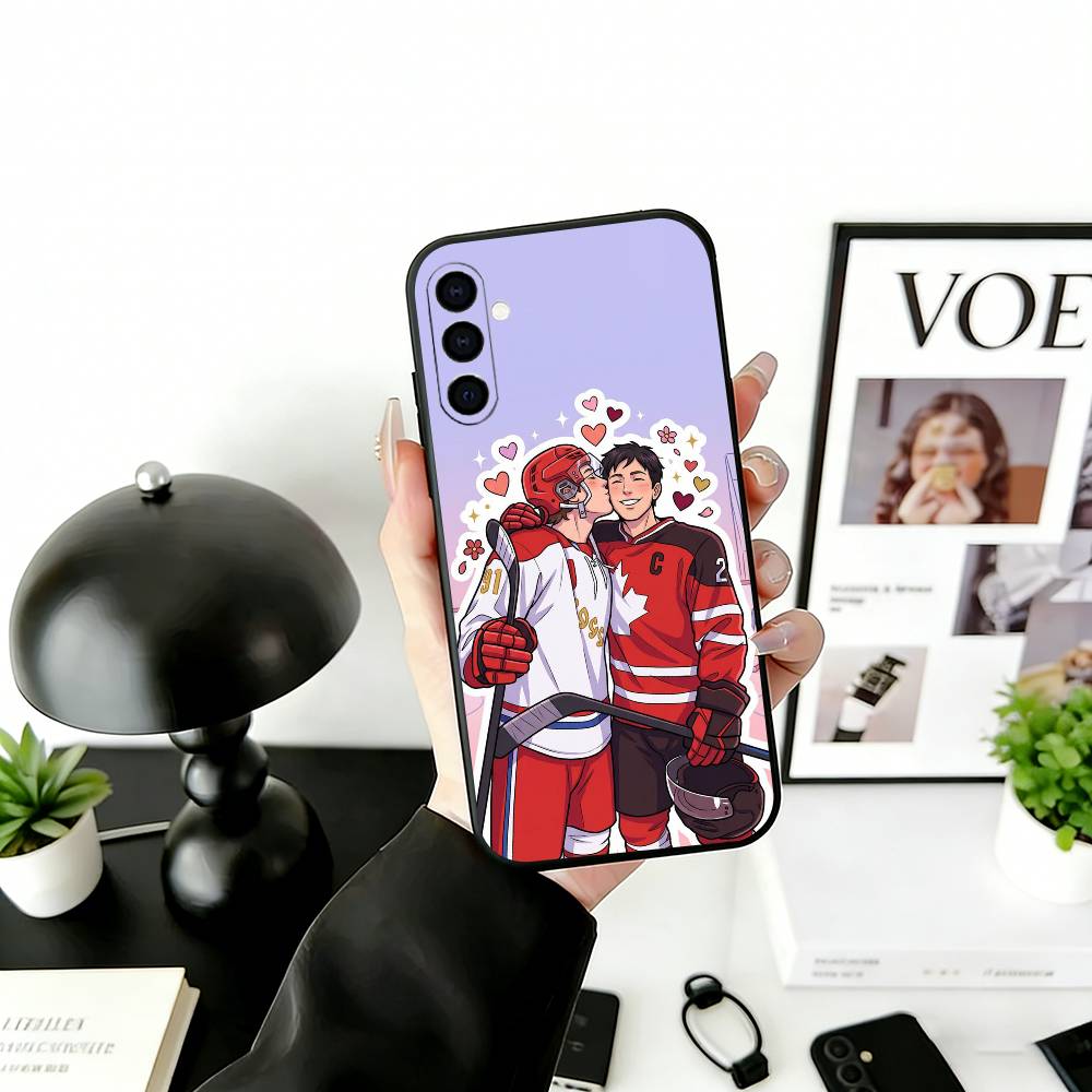 H-Heated R-Rivalry R-Russia C-Canada Phone Case For Samsung Galaxy A73,A72,A71,A70,A53,A52,A51,Others Soft Black Cover