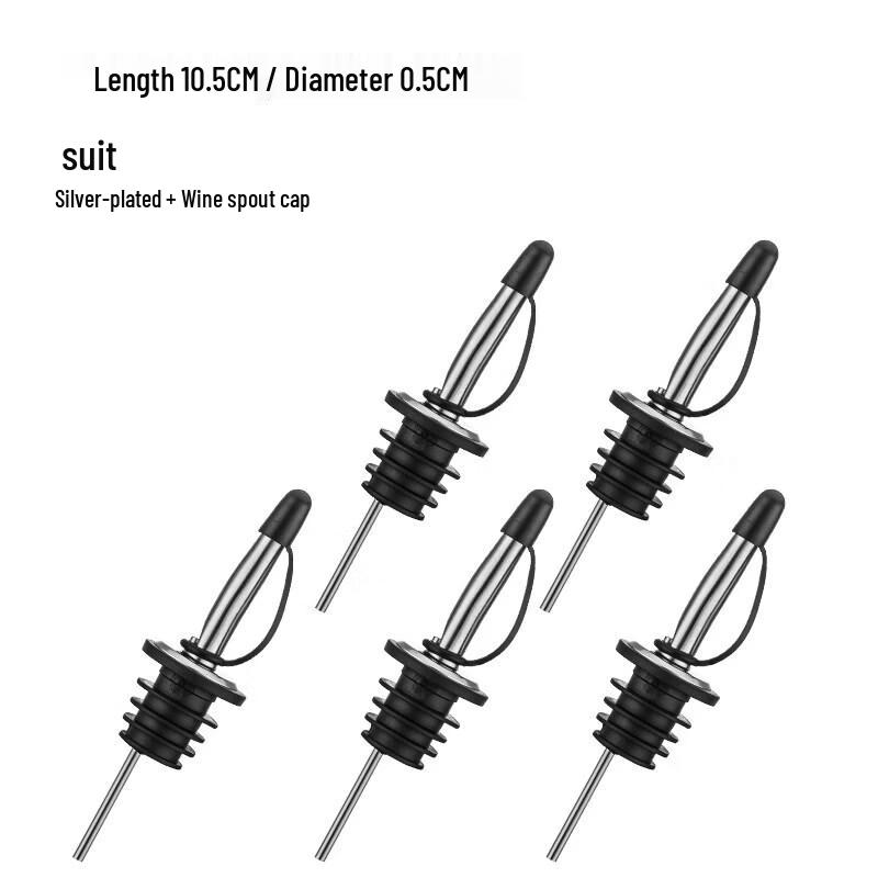 Stainless Steel Bartending Pourer and Stopper