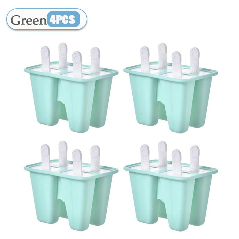 Popsicle Molds 4 Pieces Silicone Ice Pop Molds BPA Free Popsicle Mold Reusable Easy Release Ice Pop Make Homemade Ice Cream