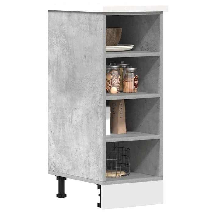VidaXL Meuble bas "Riga" Gris béton 30 x 44,5 x 81,5 cm Bois d'ingénierie 854196